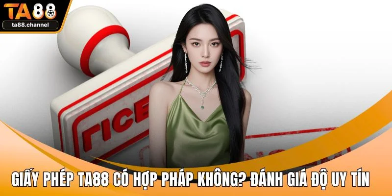 Giấy Phép TA88 Có Hợp Pháp Không? Đánh Giá Độ Uy Tín 1 Giấy phép TA88