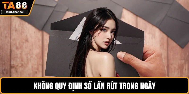 Rút Tiền TA88 Dễ Dàng, Uy Tín, Xử Lý Nhanh Chỉ Vài Phút 5 Không quy định số lần rút trong ngày